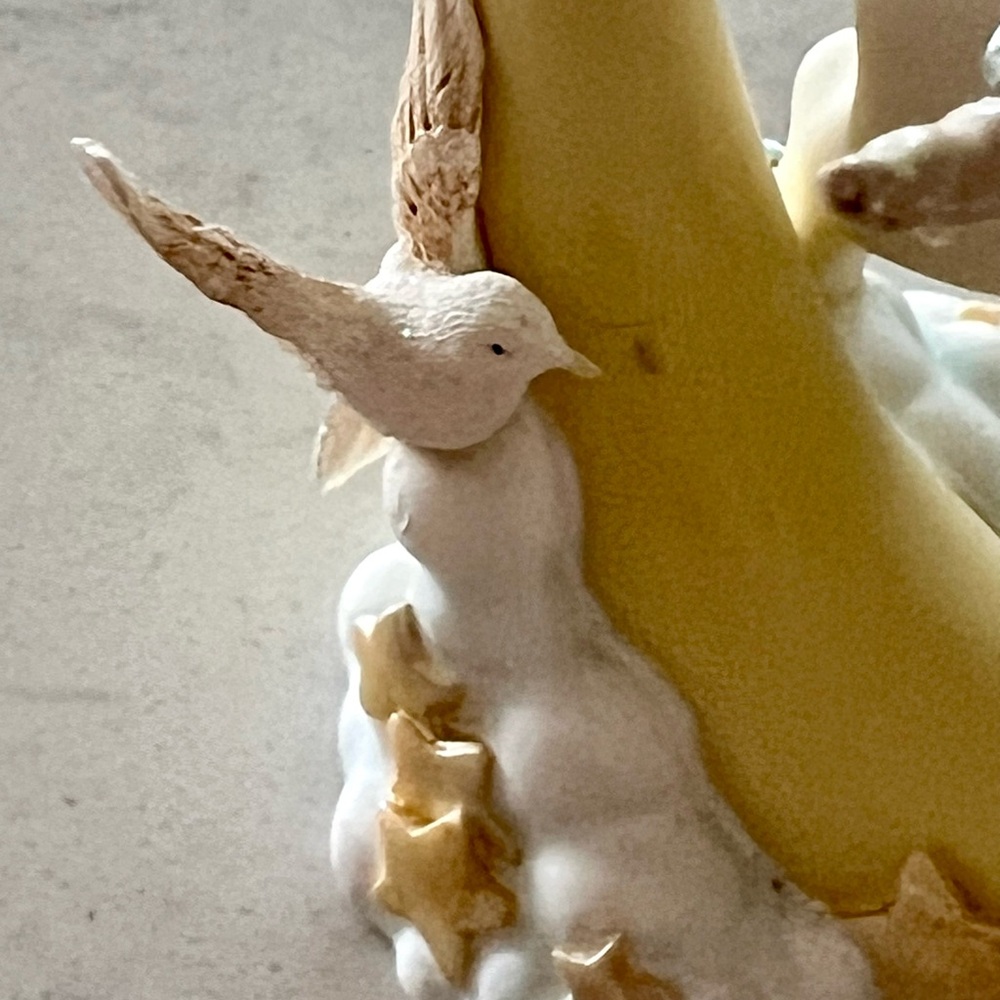 Pastel Unicorn on Yellow Crescent Moon Figurine - Picture 9 of 9